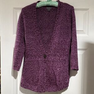 Eddie Bauer Deep Purple Women's Cardigan